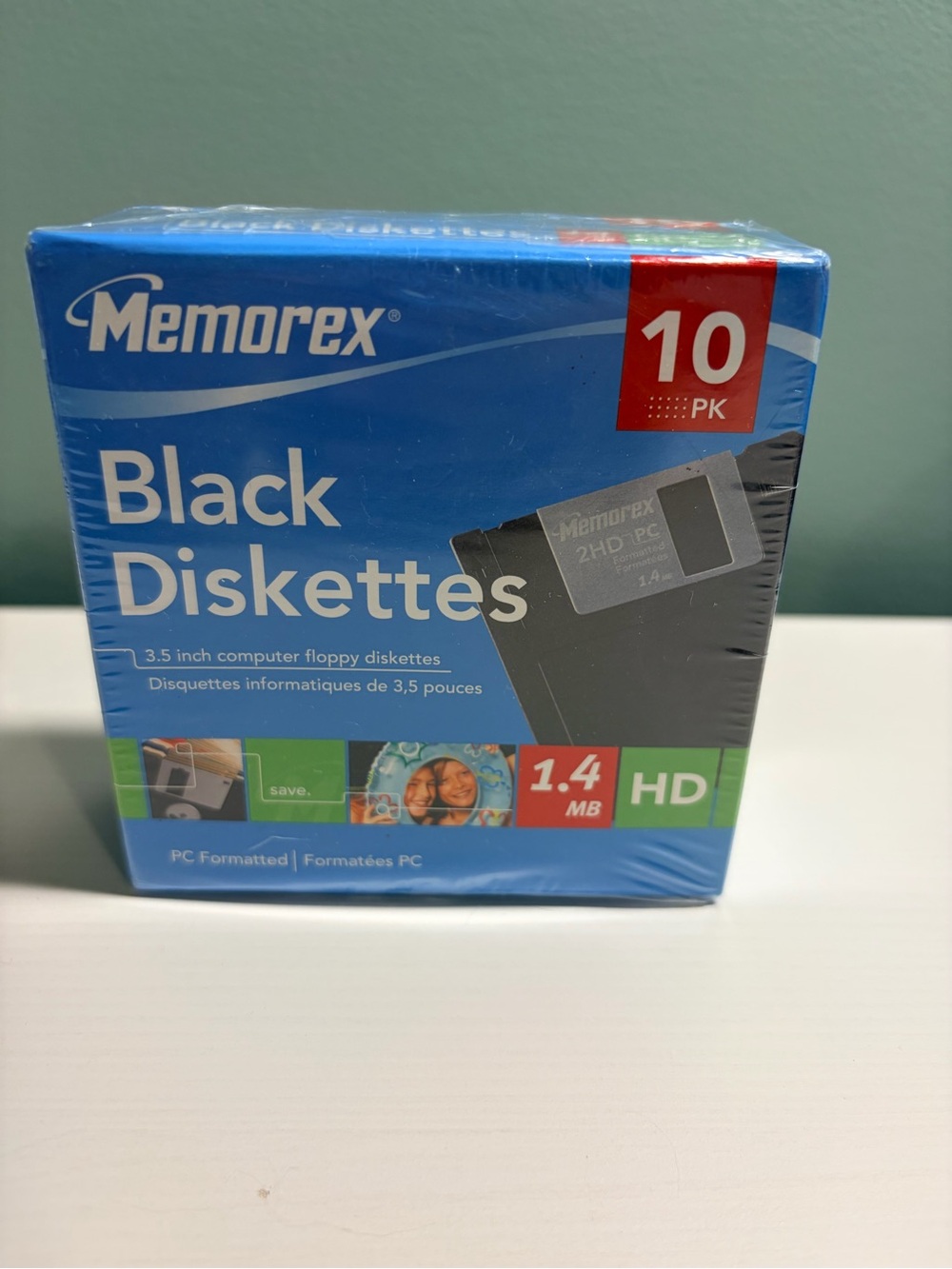 Memorex Black Diskettes 3.5" 1.4MB HD - 10 Pack